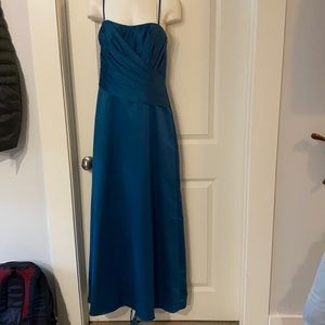 Blue braidsmade dress